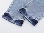 Men's Purple Vintage Distressed Stretch Denim Jeans Size:30-38 (27)