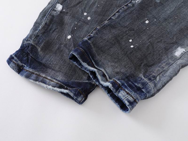 Men's Purple Vintage Distressed Stretch Denim Jeans Size:30-38 (25)