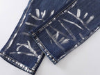 Men's Purple Vintage Distressed Stretch Denim Jeans Size:30-38 (24)
