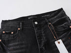 Men's Purple Vintage Distressed Stretch Denim Jeans Size:30-38 (23)
