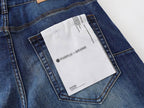 Men's Purple Vintage Distressed Stretch Denim Jeans Size:30-38 (20)