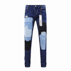 Men's Purple Vintage Distressed Stretch Denim Jeans Size:30-38 (20)