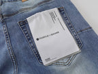 Men's Purple Vintage Distressed Stretch Denim Jeans Size:30-38 (19)
