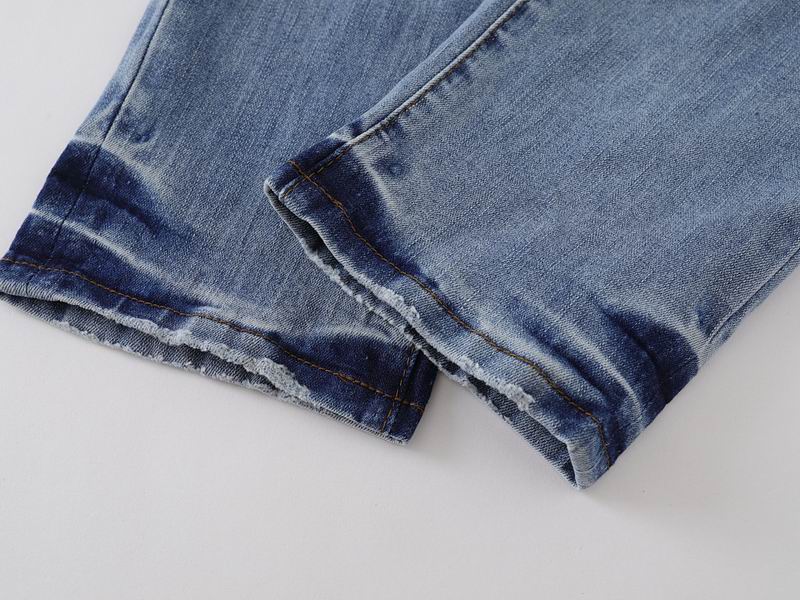Men's Purple Vintage Distressed Stretch Denim Jeans Size:30-38 (19)