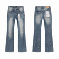 Men's Purple Vintage Distressed Stretch Denim Jeans Size:30-38 (17)