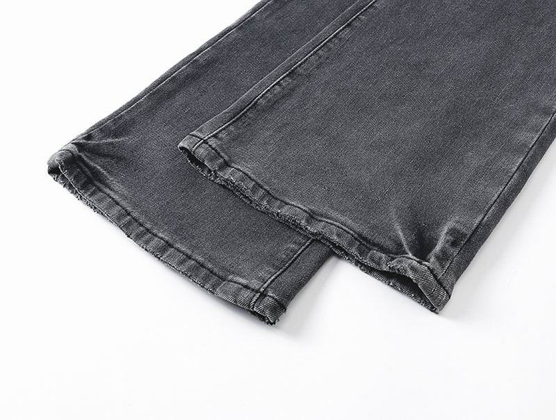 Men's Purple Vintage Distressed Stretch Denim Jeans Size:30-38 (15)
