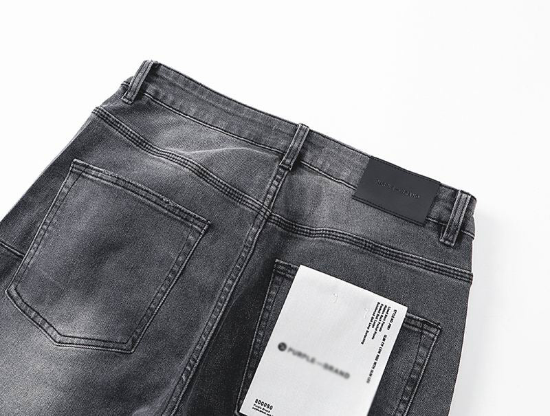 Men's Purple Vintage Distressed Stretch Denim Jeans Size:30-38 (15)