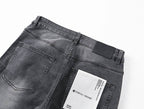 Men's Purple Vintage Distressed Stretch Denim Jeans Size:30-38 (15)