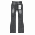 Men's Purple Vintage Distressed Stretch Denim Jeans Size:30-38 (15)