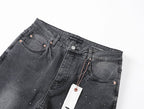 Men's Purple Vintage Distressed Stretch Denim Jeans Size:30-38 (15)