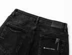 Men's Purple Slim Fit Stretch Denim Shorts Jeans Size:30-38 (5)