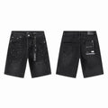 Men's Purple Slim Fit Stretch Denim Shorts Jeans Size:30-38 (5)