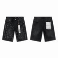Men's Purple Slim Fit Stretch Denim Shorts Jeans Size:30-38 (4)