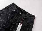 Men's Purple Slim Fit Stretch Denim Shorts Jeans Size:30-38 (4)