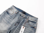 Men's Purple Slim Fit Stretch Denim Shorts Jeans Size:30-38 (3)