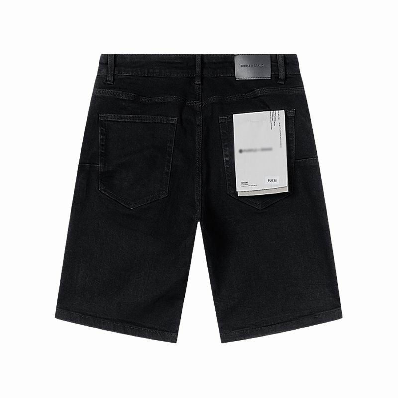 Men's Purple Slim Fit Stretch Denim Shorts Jeans Size:30-38 (2)