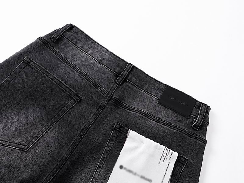 Men's Purple Slim Fit Stretch Denim Shorts Jeans Size:30-38