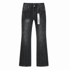 Men's Purple Vintage Distressed Stretch Denim Jeans Size:30-38 (14)