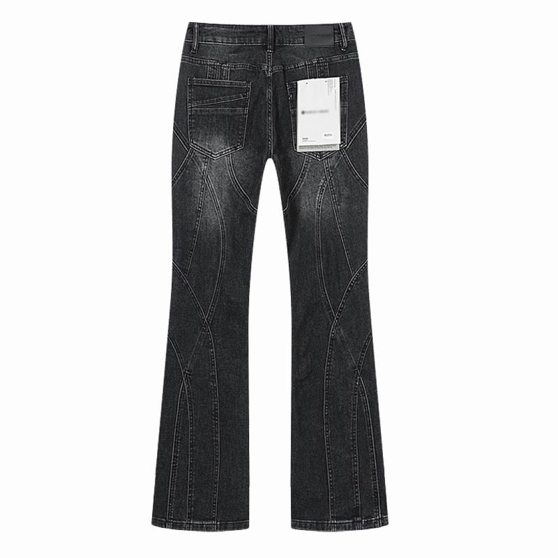 Men's Purple Vintage Distressed Stretch Denim Jeans Size:30-38 (14)