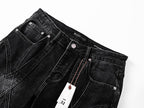 Men's Purple Vintage Distressed Stretch Denim Jeans Size:30-38 (14)