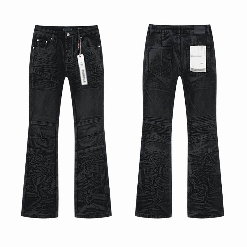 Men's Purple Vintage Distressed Stretch Denim Jeans Size:30-38 (13)