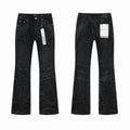 Men's Purple Vintage Distressed Stretch Denim Jeans Size:30-38 (13)