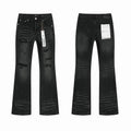 Men's Purple Vintage Distressed Stretch Denim Jeans Size:30-38 (12)