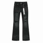 Men's Purple Vintage Distressed Stretch Denim Jeans Size:30-38 (12)