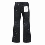 Men's Purple Vintage Distressed Stretch Denim Jeans Size:30-38 (11)