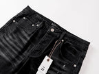 Men's Purple Vintage Distressed Stretch Denim Jeans Size:30-38 (11)