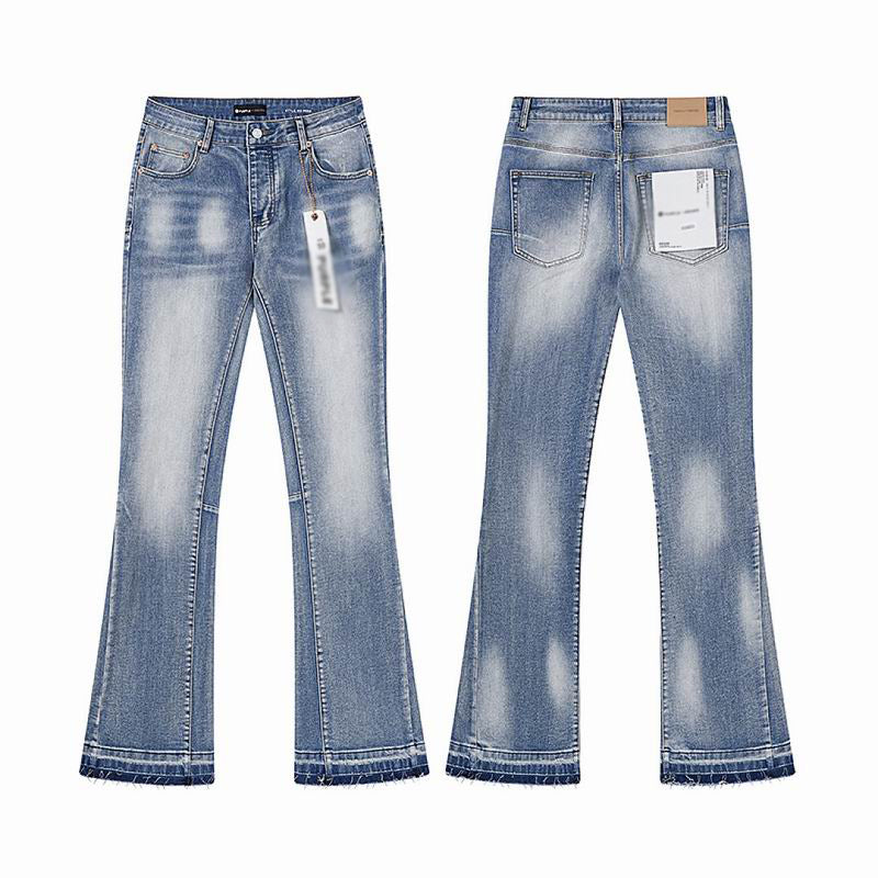 Men's Purple Vintage Distressed Stretch Denim Jeans Size:30-38 (10)