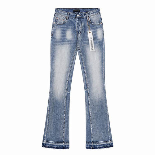 Men's Purple Vintage Distressed Stretch Denim Jeans Size:30-38 (10)