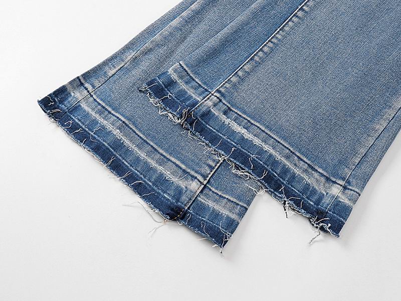 Men's Purple Vintage Distressed Stretch Denim Jeans Size:30-38 (10)