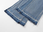 Men's Purple Vintage Distressed Stretch Denim Jeans Size:30-38 (10)