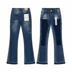 Men's Purple Vintage Distressed Stretch Denim Jeans Size:30-38 (9)