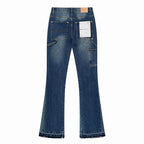 Men's Purple Vintage Distressed Stretch Denim Jeans Size:30-38 (9)