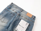 Men's Purple Vintage Distressed Stretch Denim Jeans Size:30-38 (8)