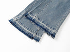 Men's Purple Vintage Distressed Stretch Denim Jeans Size:30-38 (8)