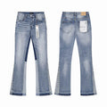 Men's Purple Vintage Distressed Stretch Denim Jeans Size:30-38 (7)
