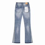 Men's Purple Vintage Distressed Stretch Denim Jeans Size:30-38 (7)