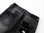 Men's Purple Vintage Distressed Stretch Denim Jeans Size:30-38 (6)