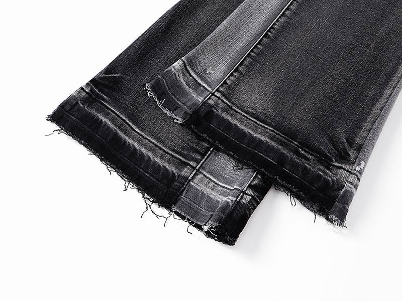 Men's Purple Vintage Distressed Stretch Denim Jeans Size:30-38 (6)