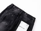 Men's Purple Vintage Distressed Stretch Denim Jeans Size:30-38 (5)
