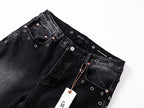 Men's Purple Vintage Distressed Stretch Denim Jeans Size:30-38 (5)