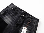 Men's Purple Vintage Distressed Stretch Denim Jeans Size:30-38 (4)