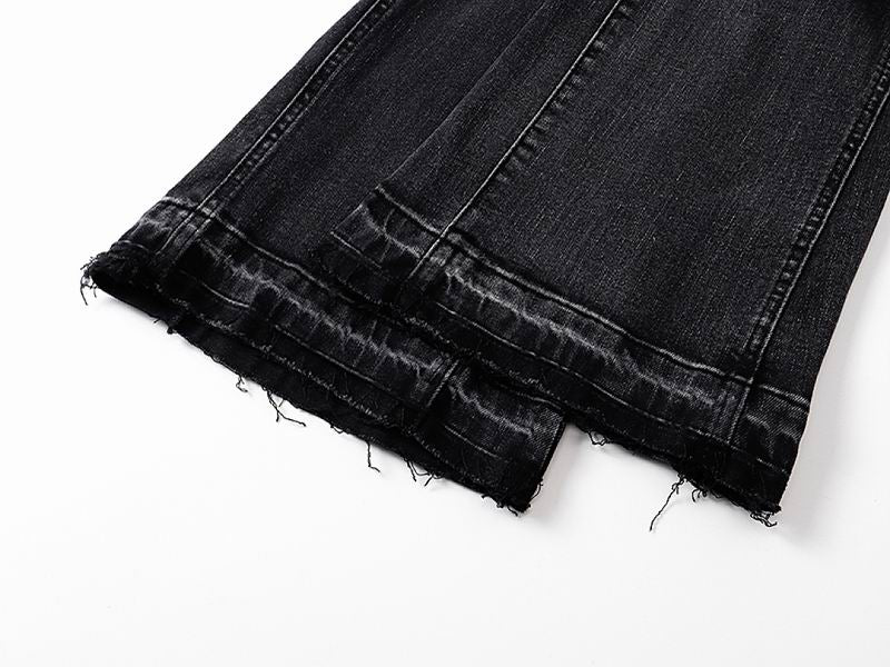 Men's Purple Vintage Distressed Stretch Denim Jeans Size:30-38 (4)
