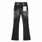 Men's Purple Vintage Distressed Stretch Denim Jeans Size:30-38 (2)